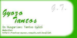 gyozo tantos business card