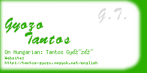 gyozo tantos business card